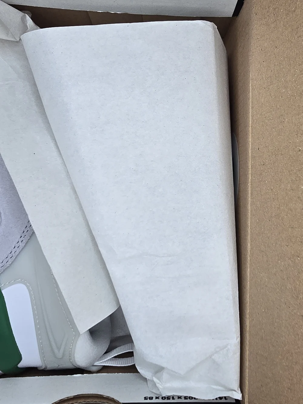 Jordan 4 RM Kids' White and Gray Athletic Sneakers with Green Accents
